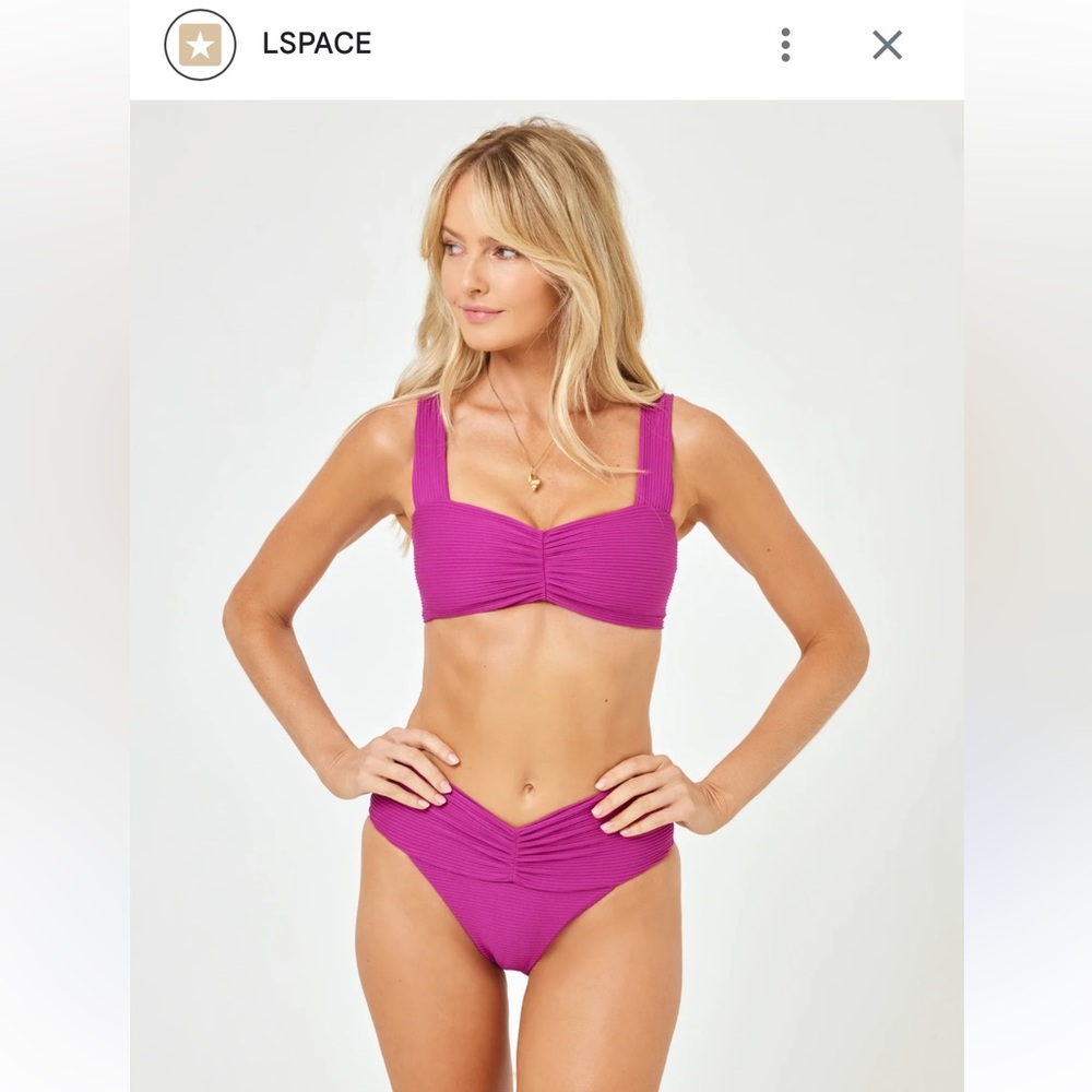 L*Space Magenta Bikini Set